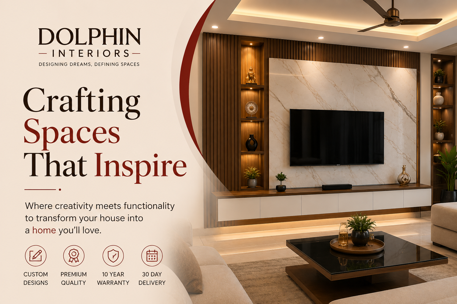Crafting Spaces That Inspire - Dolphin Interiors Chennai